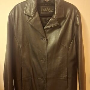 Nicole Miller Black Leather Jacket